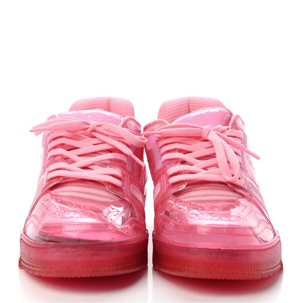LV trainer pink transparent size 43 us size 9.5